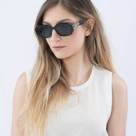 NEW Gucci GG1535S 001 Black Grey Women Geometric Sunglasses GG 1535S main image 11